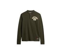 Superdry, Tops Contrast Stitch L/S Rugby, M6010841A, Washed Black, M, Man, Adulto