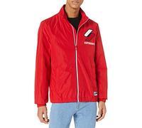 Superdry Track Cagoule Coat, Color Rojo, S para Hombre