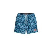 Superdry Traje de baño para hombre, 43 cm, estampado de azulejos, Talavera Impresión Azulejo Azul, XL