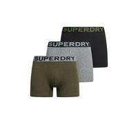 Superdry Underpants Boxer Triple Pack Asphalt Grit/Winter Kahki Grit/Black M Hombre