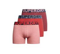Superdry Underpants Boxer Triple Pack Berry Red Marl/Hike Red Marl/Mid Red Grit M Hombre