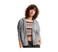 Superdry - Velour Sweat zippé - Sweatshirts & Hoodies - Mujer - Gris - M -