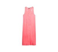 Superdry Vestido de tirantes para mujer de punto de playa de longitud midi, Rojo Coral Ardiente, 40