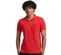 SUPERDRY Vint Destroy Polo M1110345A Rouge Red L Hombre