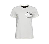 Superdry Vintage Crossing Lines BH tee Camiseta, Couture White, XS para Mujer