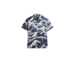 Superdry Vintage Hawaiian S/S Shirt M4010620A The Great Wave L Hombre