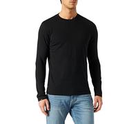 Superdry Vintage Logo Emb LS Top Camiseta de Manga Larga, Negro, L para Hombre