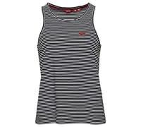 Superdry Vintage Logo EMB Stripe Vest W6011576A Navy/Rodeo White Stripe 8 Mujer