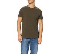 Superdry Vintage Logo EMB tee Camisa, Buck Green Marl, M para Hombre