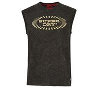 Superdry Vintage Record Label Vest M6010754A Vintage Black S Hombre