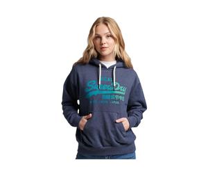 Superdry - Vintage Sweat - Sweatshirts & Hoodies - Mujer - Azul - S -
