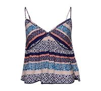 SUPERDRY Vintage Tiered Cami Top W6011561A Linear Geo Border Print 14 Mujer