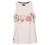 Superdry Vintage VL Narrative Vest W6011436A Rose Pink Slub 10 Mujer