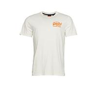 Superdry Vintage VL Neon tee Camisa de Negocios, Crudo, XL para Hombre