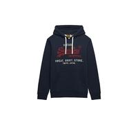 Superdry VL Heritage Relaxed Hood M2014122A Trench Navy Marl S