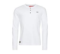 SUPERDRY VLE Mid Weight L/S Henley M6010759A Optic XL Hombre