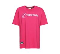 Superdry Womens Code SL Applique Loose tee - Camiseta de Manga Corta, Talla XS