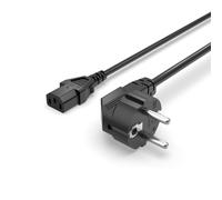 Superer Cable de Alimentación C13 3 Pines 1.2 m - Compatible con Samsung, DELL, BenQ, LG, Sony, para Panasonic, Acer, Compaq LCD, TV Plasma y Monitores LED - Cable de Corriente EU