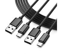 Superer Paquete de 2 cables de carga micro USB de 5 pies para controlador PS4, Xbox One X S, Kindle Paperwhite, Amazon Fire Tablet, Roku Streaming, carga de teléfonos Android y sincronización de datos
