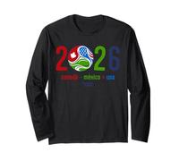 Superfan Global Cup 2026 Host Nations Soccer Design Manga Larga