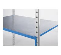 Superficie de balda de acero Manorga, para estantería ensamblable con baldas de tubos, UE 2 unid.