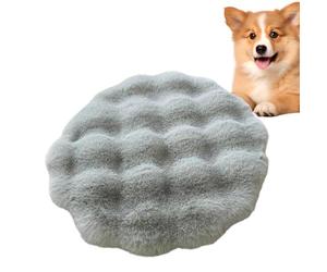 Superficie para dormir aislada para mascotas: felpa, resistente a la intemperie para perreras, cojín de confort para mascotas, relleno de fibra de alta densidad, grueso, suave, lavable, gris Sto