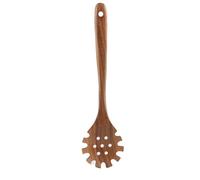 Superficies Lisas Herramienta para Servir Fideos Madera Resistente Calor Ergonómica Cuchara de 30 cm Tenedor de Espagueti Pinzas con Dientes Cuchara de Fideos de Madera