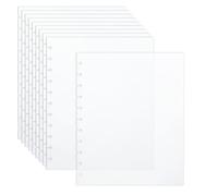 SUPERFINDINGS 10 Hojas Separadoras Archivador 11 Agujeros Pestañas Índice A4 Divisores PP Transparente Separadoras Archivador 29,9x23cm Páginas Índice Extraíbles para Informes Periódicos Cuadernos