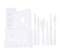 SUPERFINDINGS 10 Uds Herramientas de Dibujo 150~190mm Paleta de Aceite de Acuarela de Pl¨¢Stico Cuchillo Raspador de Pintura Al ¨®Leo de Pl¨¢Stico para Manualidades Y Manualidades