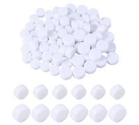 SUPERFINDINGS 100 unidades de 2 tamaños, caja de sonajero blanca, 18 ~ 22 mm, reparación, uso para reparar perros, gatos, mascotas, sonidos, repuesto