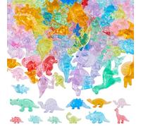 SUPERFINDINGS 128 piezas mini figuras de dinosaurios animales miniaturas dinosaurios acrílico regalos fiesta micro paisajismo para piscina casa jardín