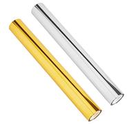 SUPERFINDINGS 2 colores, rollos de papel térmico de 16 m, papel para estampado en caliente, metálico de transferencia de 7,6 pulgadas de ancho para pluma térmica/bolígrafo térmico