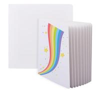 SUPERFINDINGS 2 juegos de 20 hojas en blanco, libros de tapa dura en blanco de 8.3 x 8.3 x 0.2 pulgadas, tablero de dibujo de papel grueso grueso para principiantes, artistas, escribir, historias