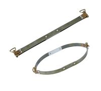 SUPERFINDINGS 2 piezas de 9,8 pulgadas marco flexible de metal interno con lazo Hardware piezas de repuesto para bolsas de asas hechas en casa 25 cm grande Kiss Clasp Clip gancho para monedero, bolso