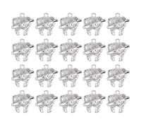 SUPERFINDINGS 20Pcs Zahn Anhänger Klare Zahn Anhängers Aus Harz Zahnförmiger Charm Mit Rhinestone Ring Zahnförmiger Schmeyer Lustiger Anhänger Charm Für Halskette Armband Schmuckherstellung Loch:1.9mm