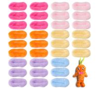 SUPERFINDINGS 36 bocas de peluche de 6 colores, 2 (6) cm de ancho, para coser, bocas de peluche, bocas de seguridad, para peluches, manualidades, 5,2 x 2,2 cm