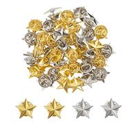 SUPERFINDINGS 40pieza 2colores Estrella Insignia Solapa Pin Pentagrama Aleación Broche Pin Veteranos Día Estrella Pin Militar Premio Pines Día Del Trabajo 4Julio Día Conmemorativo Broches Disfraces