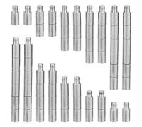 SUPERFINDINGS 50 Uds Tornillos de Extensión para Álbumes de Recortes Reemplazos de Postes de Extensión para Álbumes de Fotos Tornillos de Encuadernación de 12x5mm Extensión de Platino