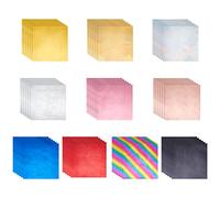 SUPERFINDINGS 60 hojas de 10 colores de papel de estampado en caliente de 30,1 cm, papel de aluminio reactivo de papel de transferencia de calor para hacer tarjetas, manualidades brillantes de papel de álbumes de recortes, manualidades