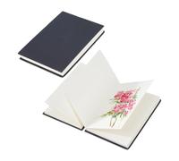 SUPERFINDINGS Cuaderno de bocetos de acordeón, 50 unidades, 600 g/m², papel de prensa en frío, tapa dura, portátil, plegable, para ilustración, arte ambiental, arquitectura, bocetos, 50 unidades