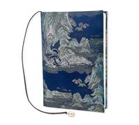 SUPERFINDINGS Funda de libro A5 de minero azul, funda de libro de tela, funda protectora para libros, A5, cuaderno, planificador, diario, portadas para tapa dura, libro de texto, lector, amante