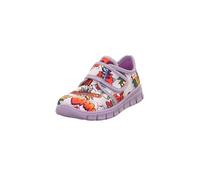 Superfit Bobby - Zapatillas de estar por casa, color lila/multicolor 8500, 34 EU ancho, Púrpura Multicolor 8500, 34 EU Weit