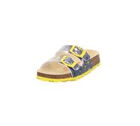 Superfit Fussbettpantoffel, Sandalias Niños, Azul Amarillo 8180, 36 EU