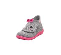 Superfit Happy, Pantuflas Bebé-Niñas, Gris Claro Rosa 2500, 21 EU Ancho