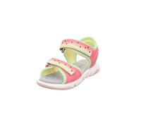 Superfit Pebbles 5520 - Sandalia (talla 27), color rosa y verde claro