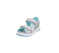 Superfit Sandalia para niña Pebbles 1-009544, Gris Claro Verde Claro 9500, 31 EU