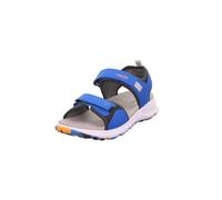 Superfit Sandalias cruzadas para niños, Azul naranja 8000, 42 EU Ancho