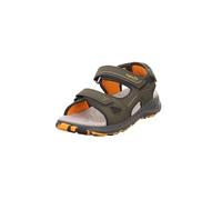 Superfit Sandalias cruzadas para niños, Verde Naranja 7000, 32 EU Weit