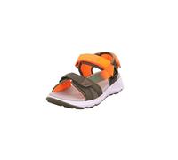 Superfit Sandalias cruzadas para niños, Verde Naranja 7020, 38 EU