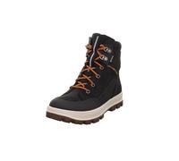 Superfit TEDD 0000 - Botas de nieve con forro cálido, color negro y naranja, Negro Naranja 0000, 41 EU Ancho